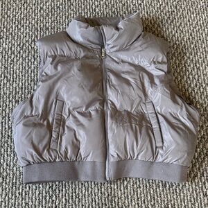 Stylish Girls Kids' Tan /Grey Puffer Vest